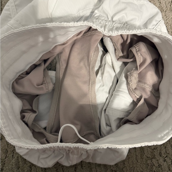 Lululemon Athletica White Athletic Shorts(has stain shown in pics) - Picture 5 of 5